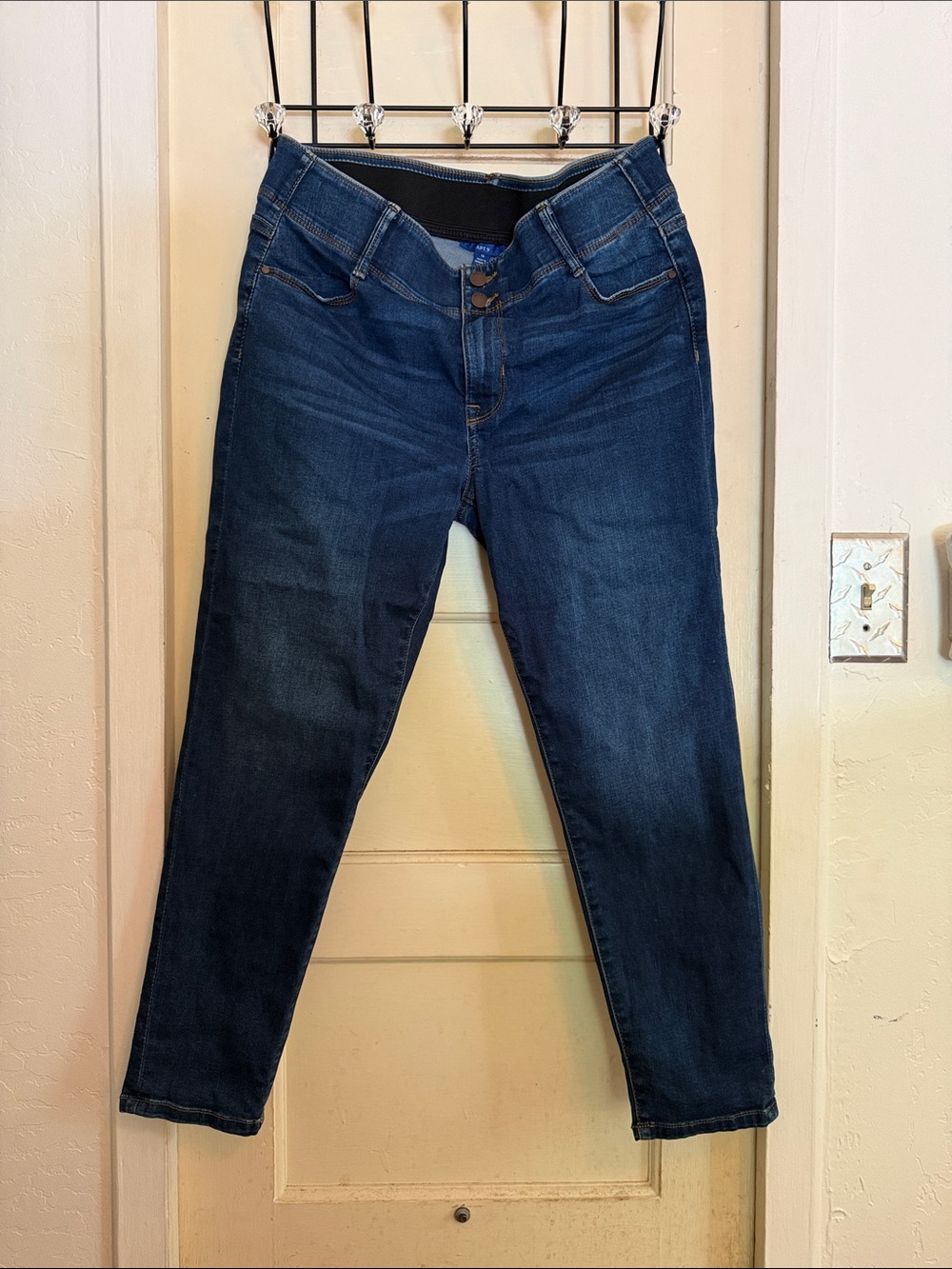 Apt. 9 Deep Indigo Stretch Ankle Jeans